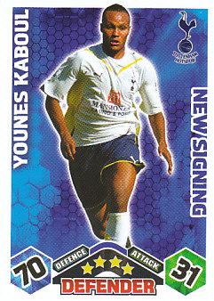 Younes Kaboul Tottenham Hotspur 2009/10 Topps Match Attax New Signing #EX79